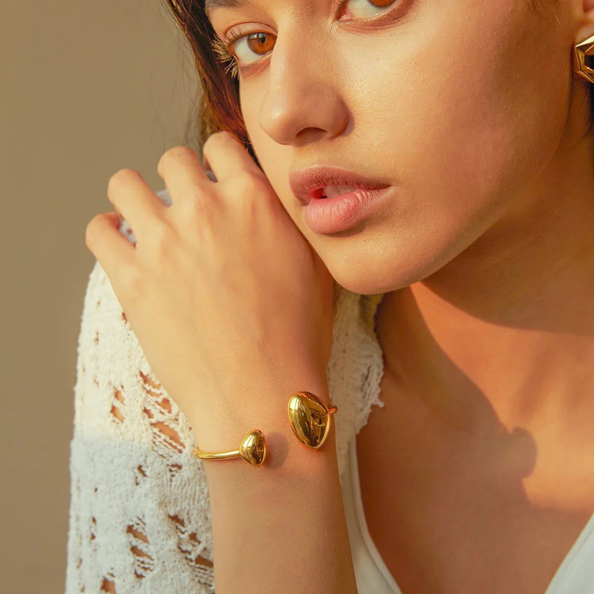 Sculpted Glow Bangles