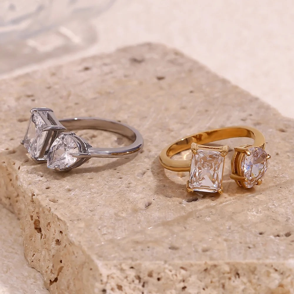 Double Delight CZ Ring