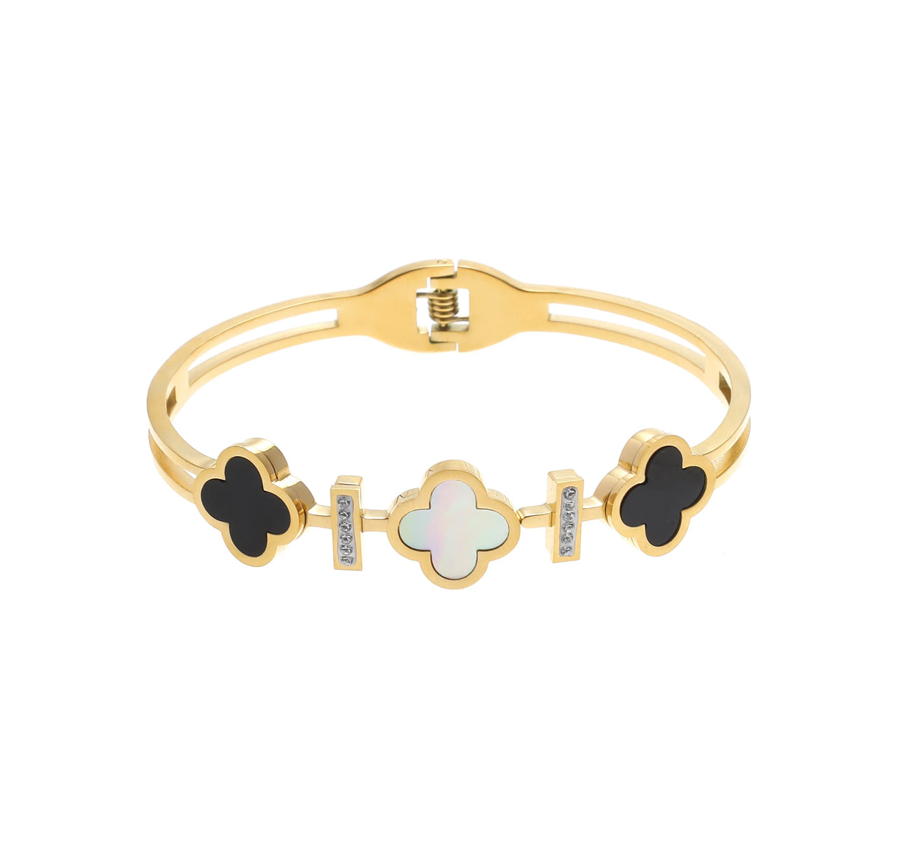 Clover Elegance Adjustable Bracelet