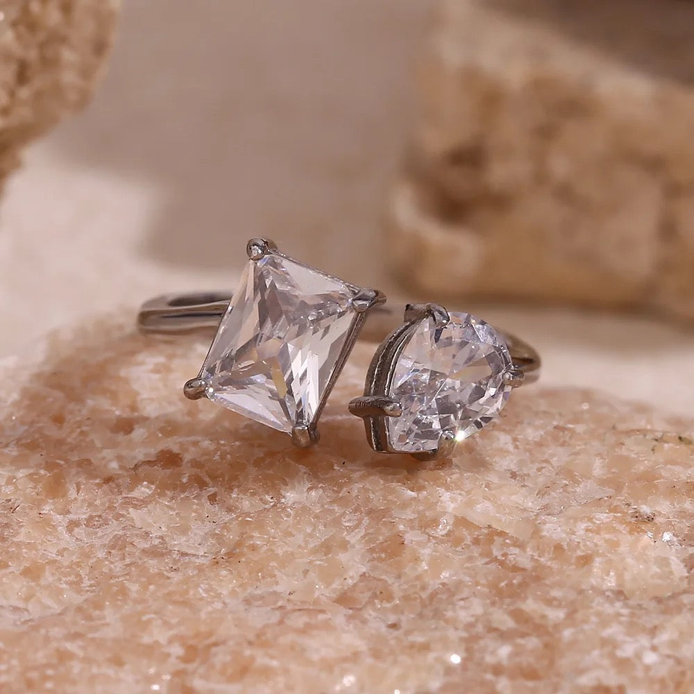 Double Delight CZ Ring