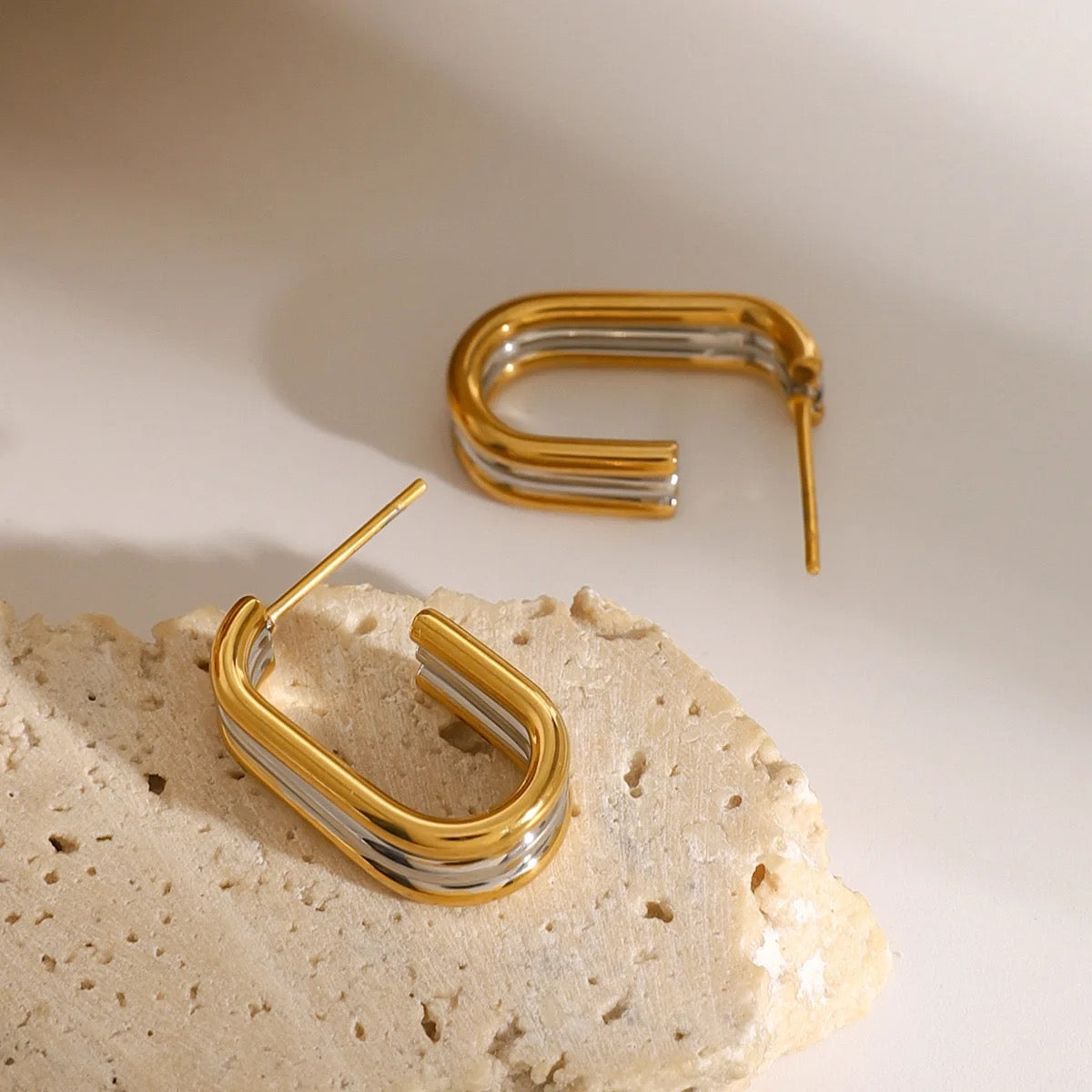Dual-Tone Modern Hoops
