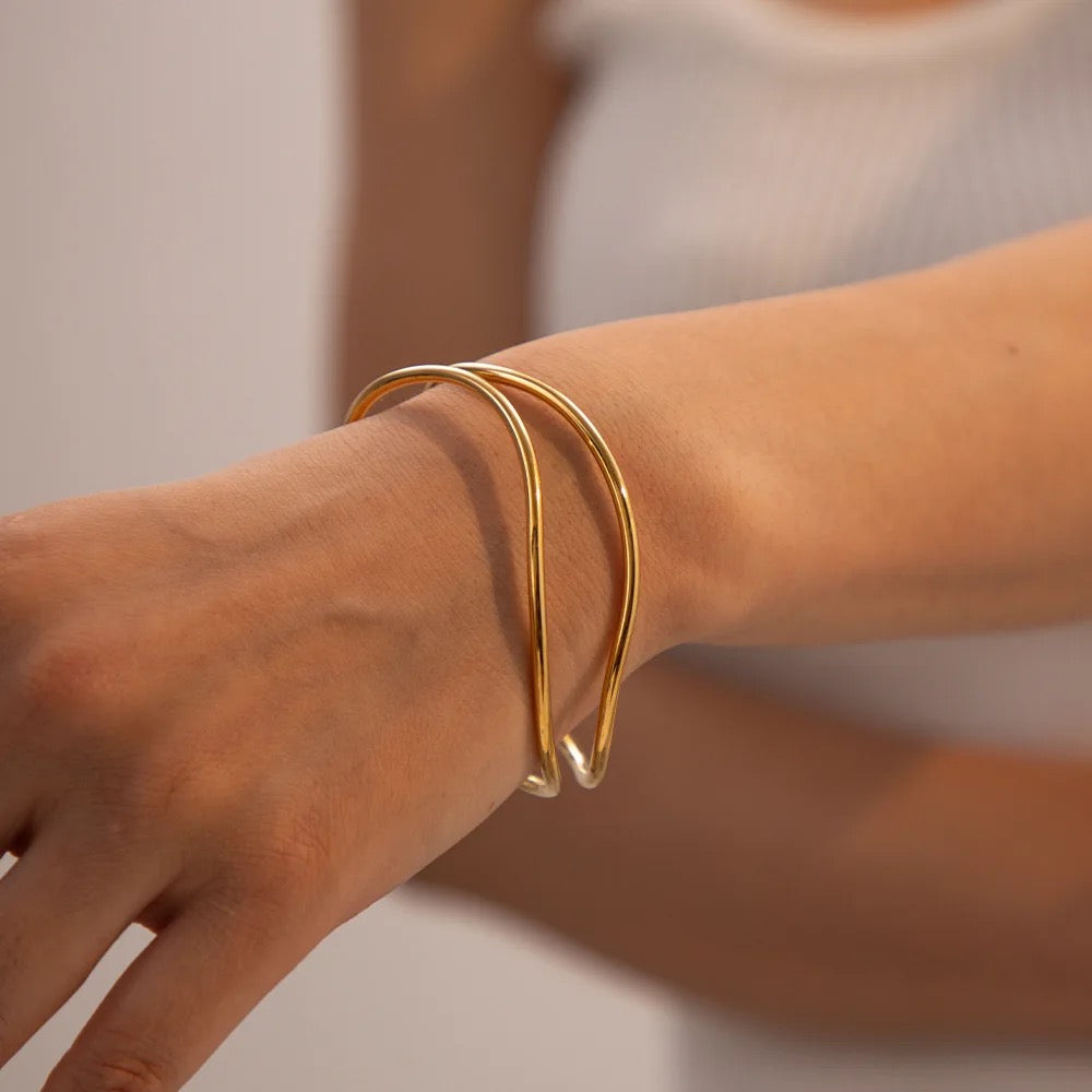 Sculpted Glow Bangles