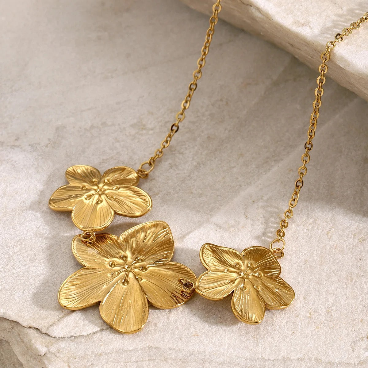 Aruna Floral Trio Necklace