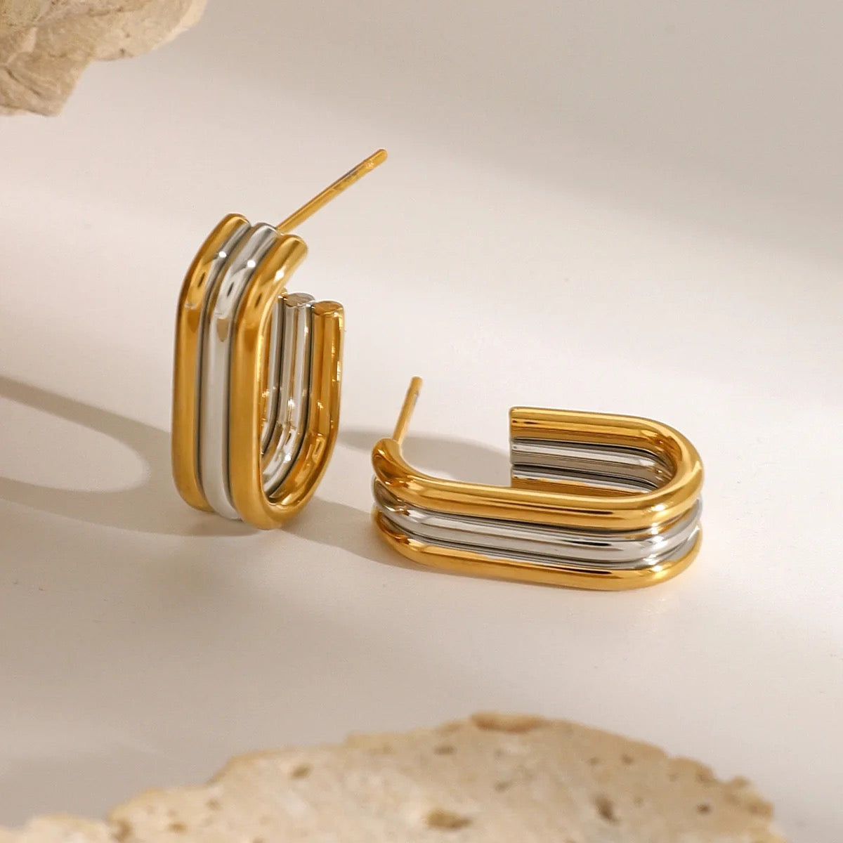 Dual-Tone Modern Hoops