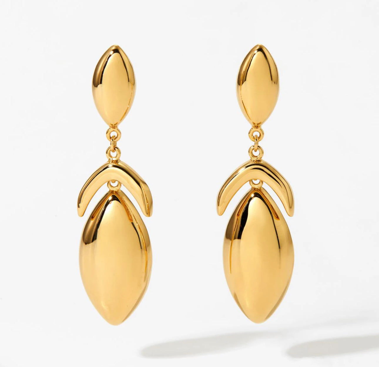 Asha Leaf Drop Earrings