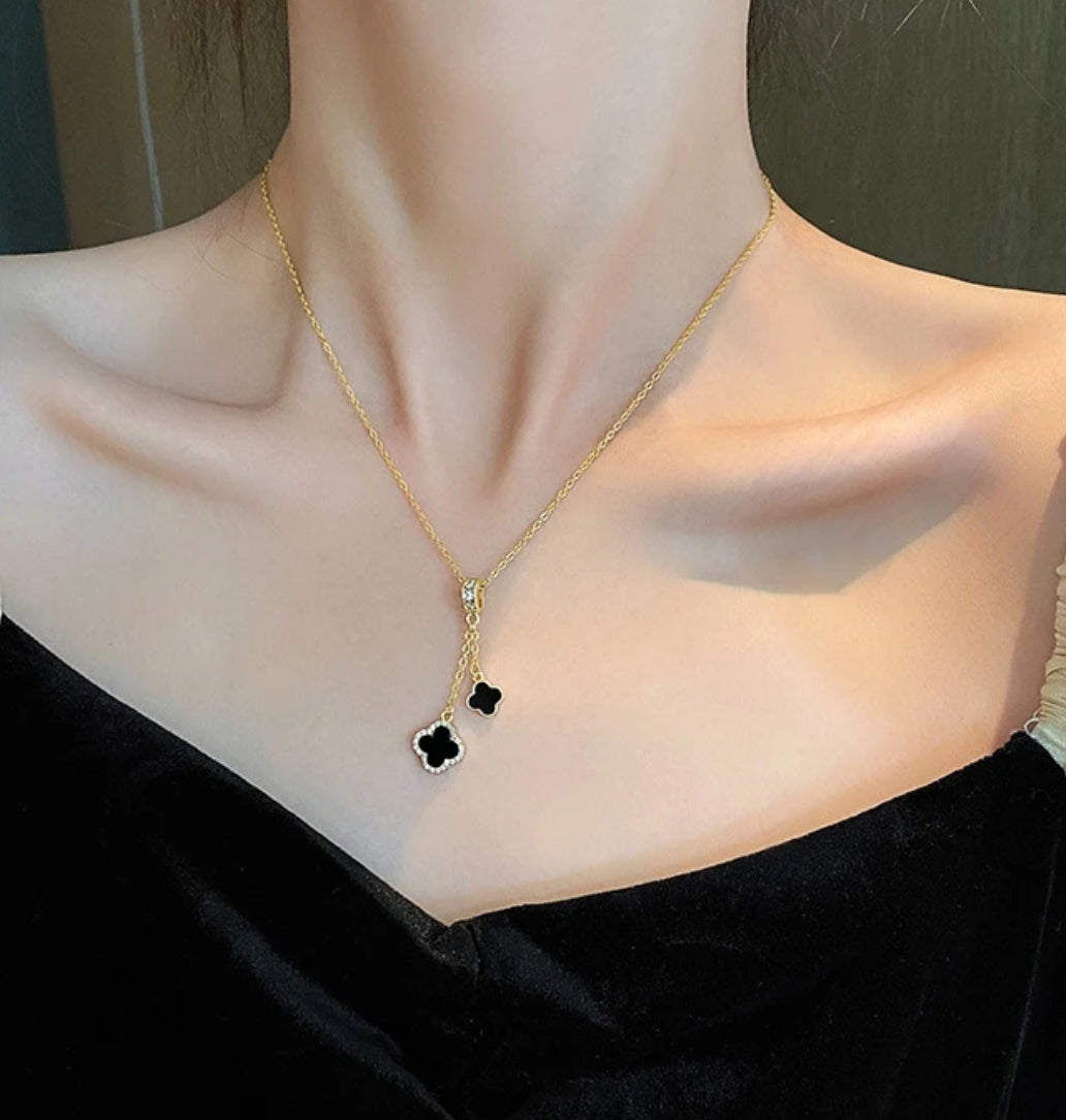 Clover Y-Drop Necklace