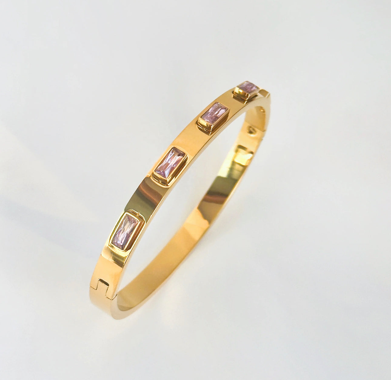 Elegant Gemstone Bangles - Waterproof and Timeless