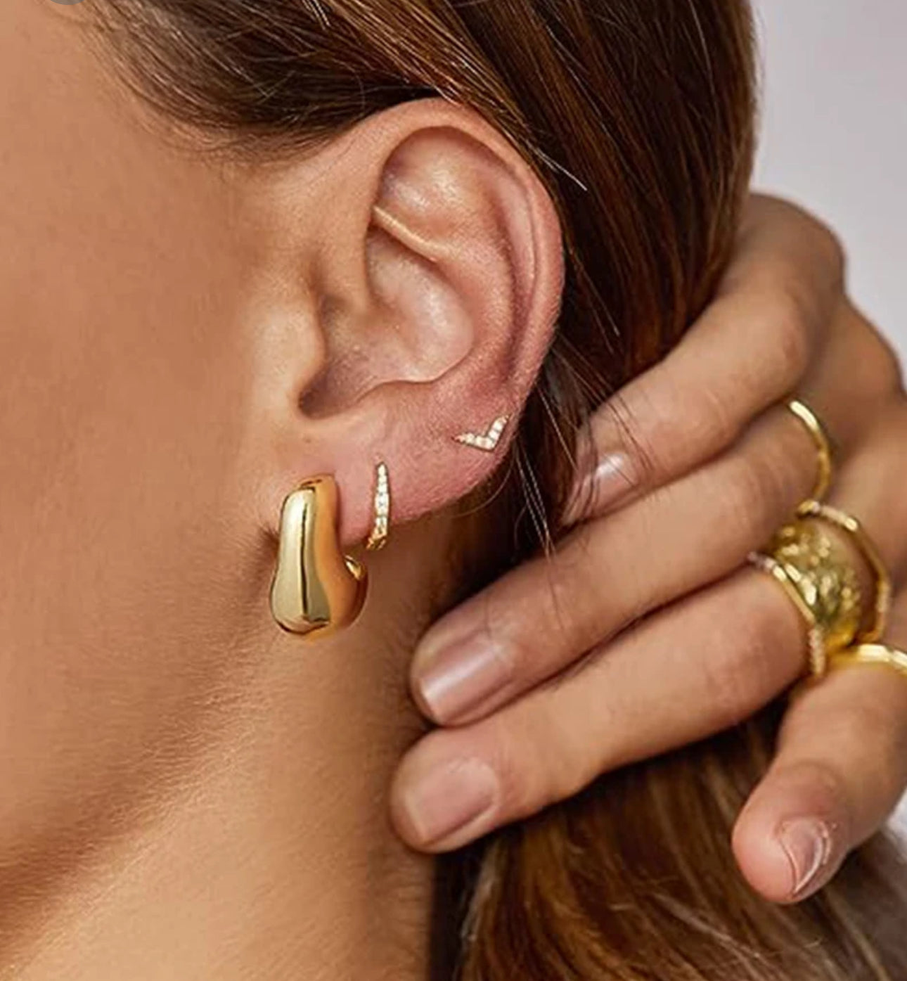 Golden Embrace Hoop Earrings