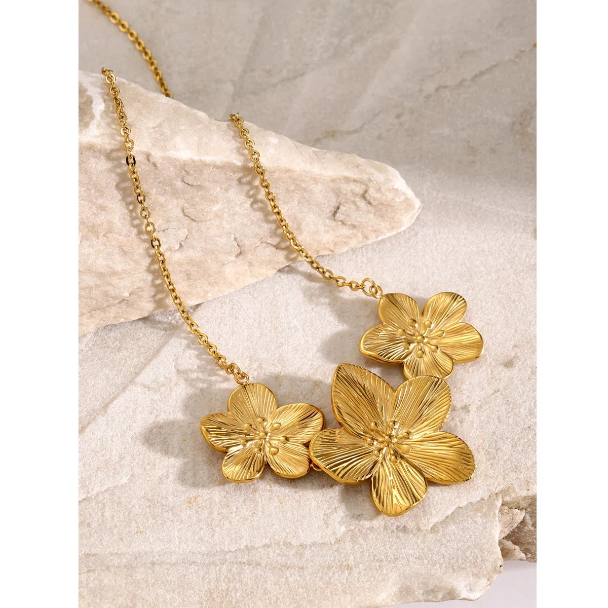 Aruna Floral Trio Necklace