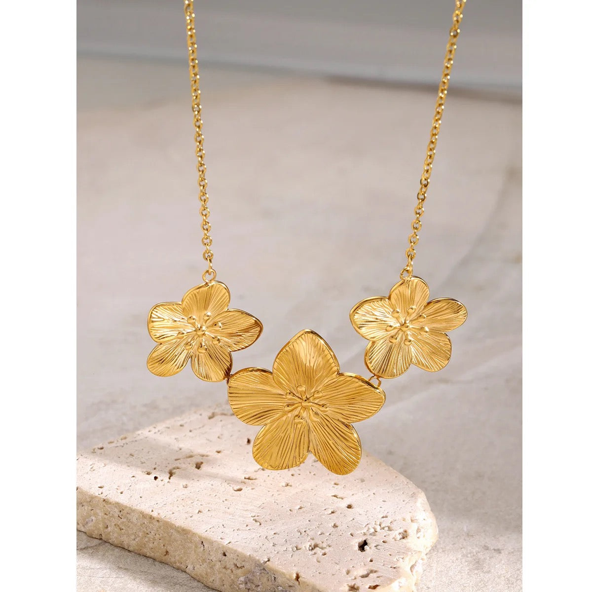 Aruna Floral Trio Necklace