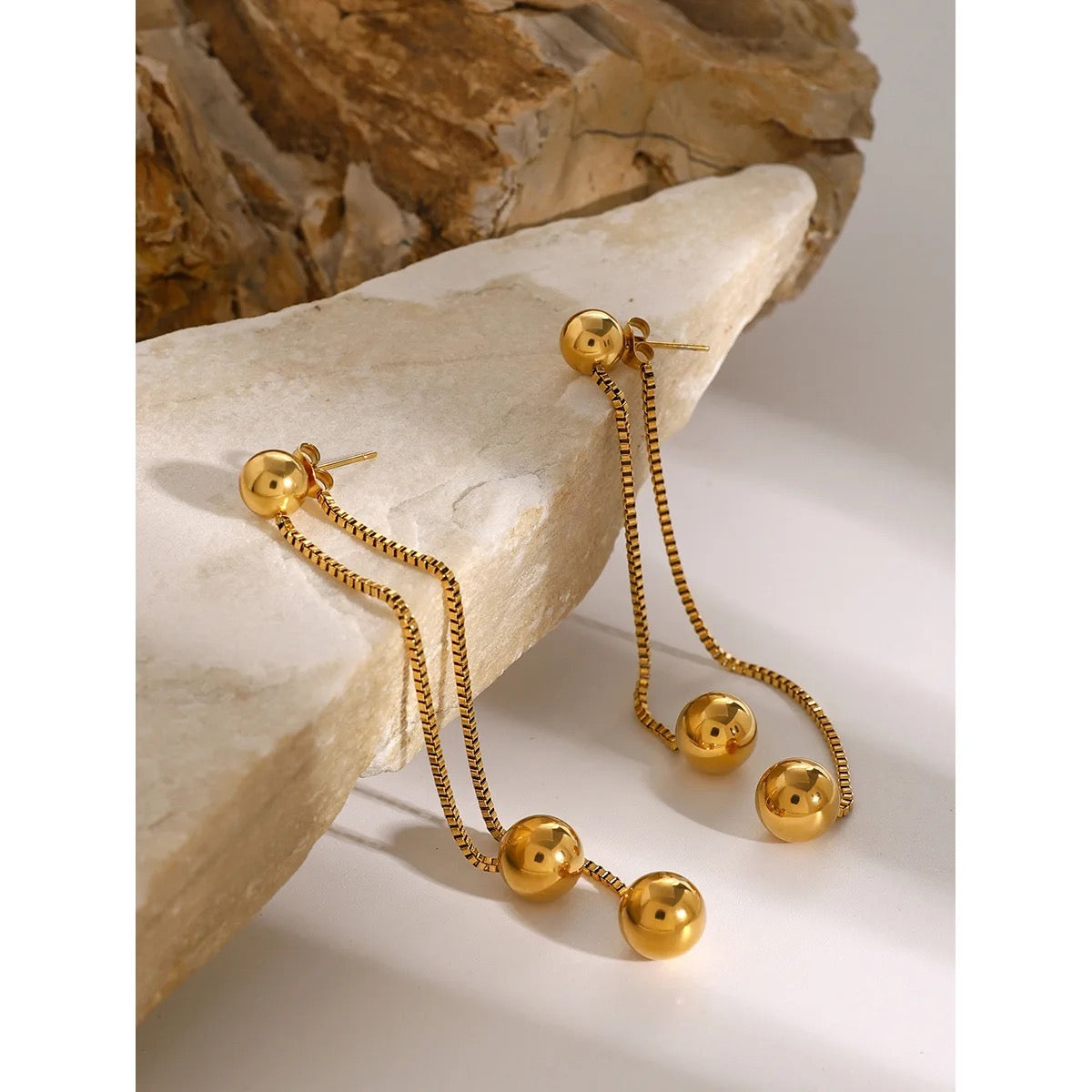 Astra Long Drop Earrings