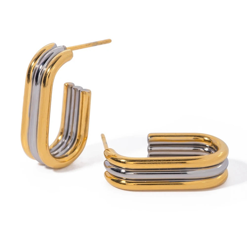 Dual-Tone Modern Hoops