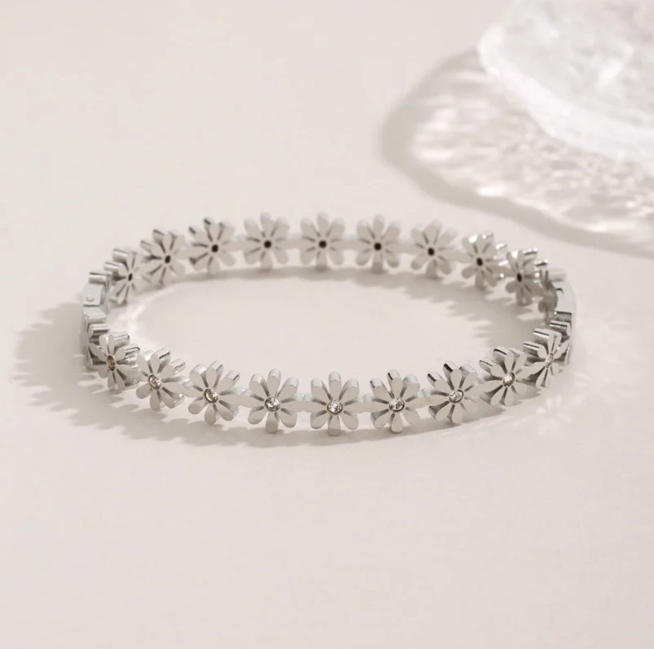 Blossom CZ Floral Bracelet